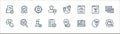 seo and website line icons. linear set. quality vector line set such as search, graph, to do, cpc, organic content, target, map Royalty Free Stock Photo