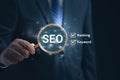 SEO website ranking. Keywords ranking, traffic and data analysis