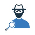 Seo, whitehat icon. Editable vector illustration