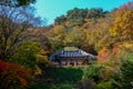 Seokguram Grotto in autumn Royalty Free Stock Photo