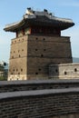 The Seono-dae tower, used by archers, on the Hwaseong in Suwon, South Korea