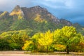 Seorak fall view in the morning light, Seoraksan National Park