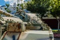 Gun turret on M48 tank Royalty Free Stock Photo