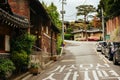 Seoul, Bukchon Hanok historic district (South Korea) Royalty Free Stock Photo