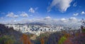 Seoul city background beautiful Blusky Royalty Free Stock Photo