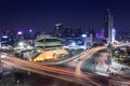 Seoul city and Dongdaemun gate (Heunginjimun)