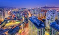 Seoul City and Downtown skyline in Seoul, South Korea Royalty Free Stock Photo