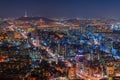 Seoul city Skyline.
