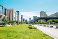 Seoul cityscape at Gwanghwamun square in Korea