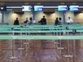 Incheon International Airport Airline check in counter People Waiting Lane