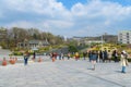 SEOUL, KOREA - APRIL 8, 2015 Ewha Woman University, a major education attraction in Seoul, South Korea on April 8, 2015