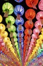 Seoul, Korea-April 26, 2017: Lanterns at Bongeunsa temple Royalty Free Stock Photo