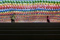 Seoul, Korea-April 26, 2017: Lanterns at Bongeunsa temple Royalty Free Stock Photo