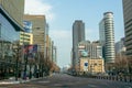 Gwanghwamun square modern buildings, Seoul city street in Seoul, Korea