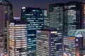 Twilight view of office buildings in Songpa-gu, Seoul