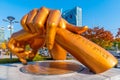 SEOUL, KOREA, NOVEMBER 7, 2019: Gangnam style monument in Seoul, Republic of Korea