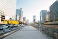 Gwanghwamun square Modern buildings and Seoul city view in Seoul, Korea