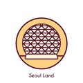 seoul land. Vector illustration decorative design