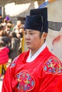 Guard change ceremony at the Deoksugung Royal Palace Royalty Free Stock Photo