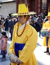 Guard change ceremony at the Deoksugung Royal Palace. Royalty Free Stock Photo