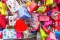 SEOUL - MARCH 28 : Love padlocks at N Seoul Tower. Royalty Free Stock Photo