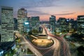 Seoul Namdaemun gate at night in Seoul ,South Korea. Royalty Free Stock Photo