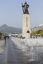 SEOUL - OCTOBER 21, 2016: Statue of Admiral Yi Sunsin on Gwanghwamun plaza in Seoul, South Korea.