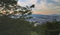 Seoul panorama from the Namsan tower Royalty Free Stock Photo