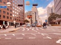 Seoul pedestrians crossing