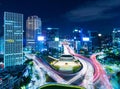 Seoul skyline at night Royalty Free Stock Photo