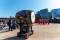 A gong against blue sky Royalty Free Stock Photo