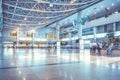 SEOUL, SOUTH KOREA - AUGUST 16, 2015: People going forth and back or waiting for their trains at Yongsan station - a major railway Royalty Free Stock Photo