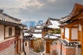 Seoul, South Korea at the Bukchon Hanok historic district