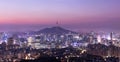 Seoul South Korea City Skyline Royalty Free Stock Photo