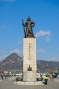 Seoul, South Korea - December 16, 2015 : Admiral Yi Sun-Shin statue at Gwanghwamun square in Seoul on September 25. 2016 in South Royalty Free Stock Photo