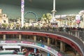 Interior view of Lotte World theme park with crowded of people in Seoul, South Korea Royalty Free Stock Photo