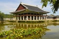 Seoul, south korea, famous pagoda pavillion at Gyeongbok Palace Royalty Free Stock Photo