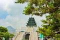 Seoul, South Korea - July 25, 2020: Gyeongbokgung Palace in the heart of the Korean Metropolis. Korean asian architecture. The Royalty Free Stock Photo