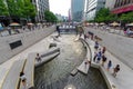 Jun 17, 2018 Citizens resting in the cheonggye plaza, South Korea