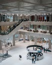 Seoul, South Korea - Main lobby of Amorepacific Headquarters designed by David Chipperfield Architects.