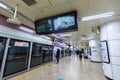 Inside view of Metropolitan Subway in Seoul city