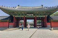 Seoul, South Korea - May 1, 2017: Changdeokgung palace Prospering Virtue Palace