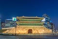 Seoul South Korea, Night at Namdaemun Gate Sungnyemun