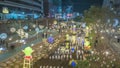 Seoul, South Korea night time lapse at Gwanak Starlight Walk festival