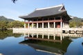 Seoul, South Korea- Oct 25, 2019 : Gyeonghoeru Pavilion located at gyeongbokgung palace