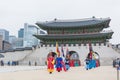 SEOUL, SOUTH KOREA - October 26, 2015 : The soldier march changi