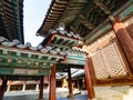 Wooden halls in Changgyeong Palace in Seoul