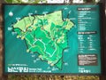 Informative map at Namsan park in Seoul