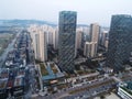 Large buildings in a residential neighborhood of Seoul