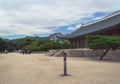 Inside of Gyeongbokgung Palace grounds Royalty Free Stock Photo